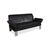 Glove JR-8900 2-Seater Sofa in Black Leather from Jori For Sale - Image 4 of 16