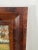 Brown Antique Empire Flame Mahogany Ogee Mirror With Reverse Painted Panel For Sale - Image 8 of 9