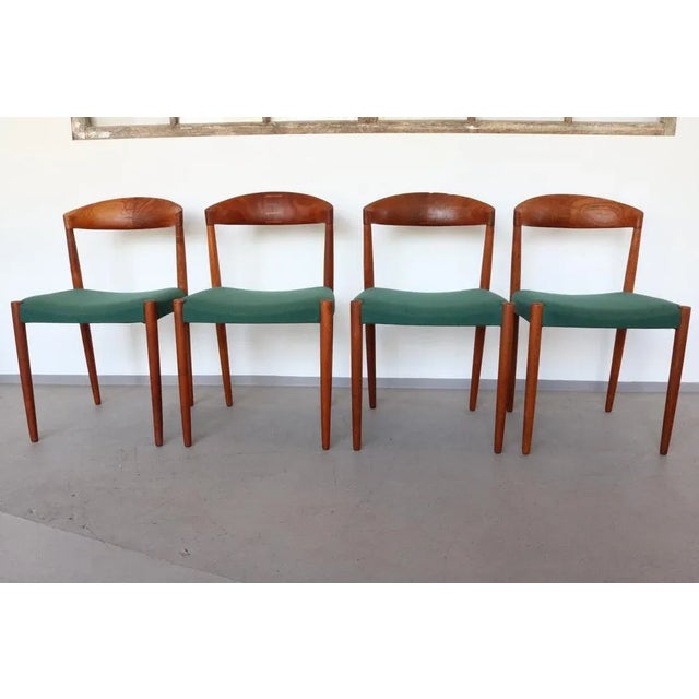 Dining Chairs in Teak by Knud Andersen for JCA Jensen, 1960s, Set of 4, in Very Good conditions. Designed 1960 to 1969 I...