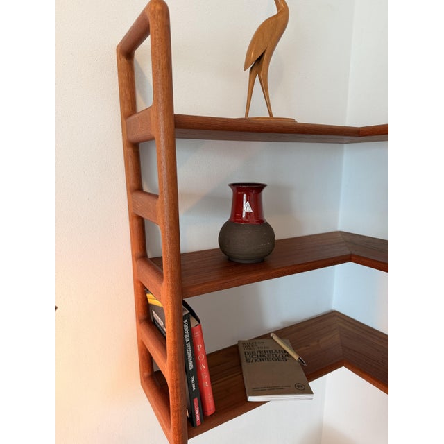 Wood Danish Teak Corner Shelf from Dyrlund, 1960s For Sale - Image 7 of 13