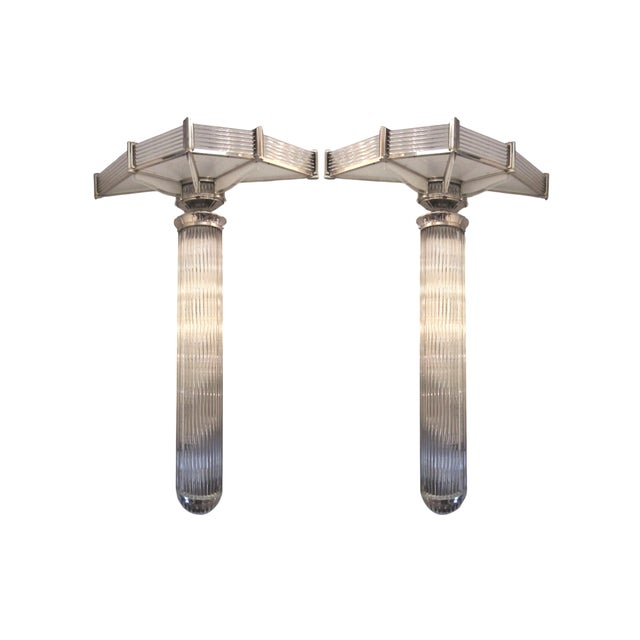 French Modernist Petitot Sconces - a Pair For Sale - Image 12 of 12