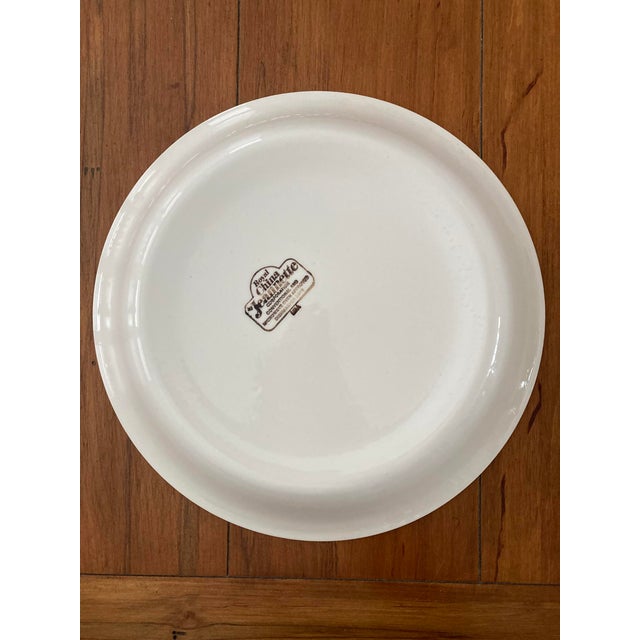 Royal China Jeanette Quich Lorraine plate with recipe