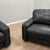 Italian Black Leather Lounge Armchairs by Busnelli Piumotto, 1970s, Set of 2 For Sale - Image 6 of 12