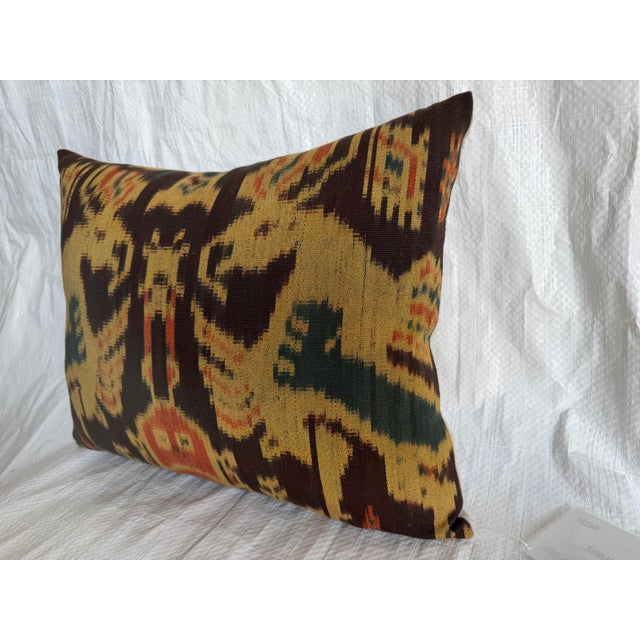 Tribal Mid 19th Century Antique Ikat Pillow For Sale - Image 3 of 7