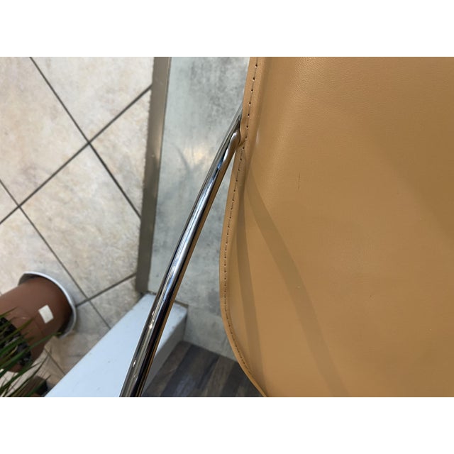 Vintage Linda Armchair in Camel-Colored Leather by Arrben, 1980 For Sale - Image 16 of 18