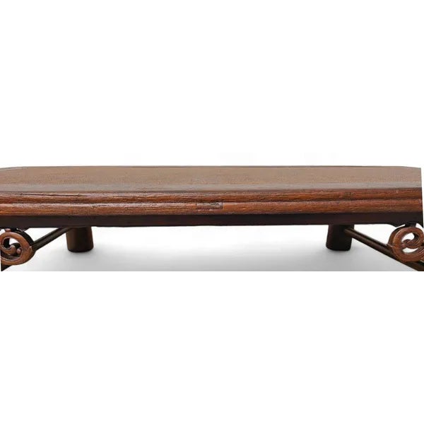Late 18th Century 81" Inch Long Antique Chinese Brown Coffee Table For Sale - Image 11 of 11