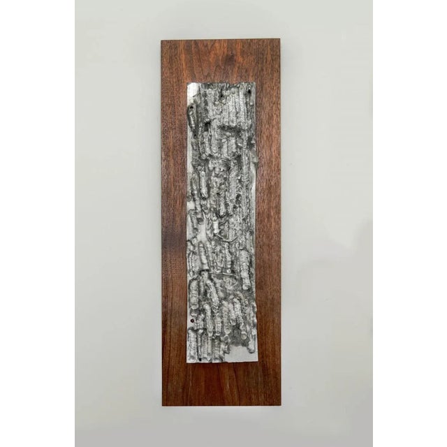 1970s 1970s Brutalist Cast Aluminum Relief For Sale - Image 5 of 5
