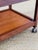 Vintage Teak and Ceramic Coffee Table on Casters, 1960s For Sale - Image 6 of 10