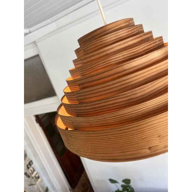 Pine Pendant Lamp by Hans Agne Jakobsson for Ellysett, 1960s For Sale - Image 12 of 14