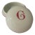 Richard Ginori Porcelain Trinket Box Initial C or G For Sale
