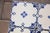 Antique 1920s Portuguese Art Deco Tiles Cobalt Blue Floral Crosses Set of 16 For Sale - Image 6 of 14