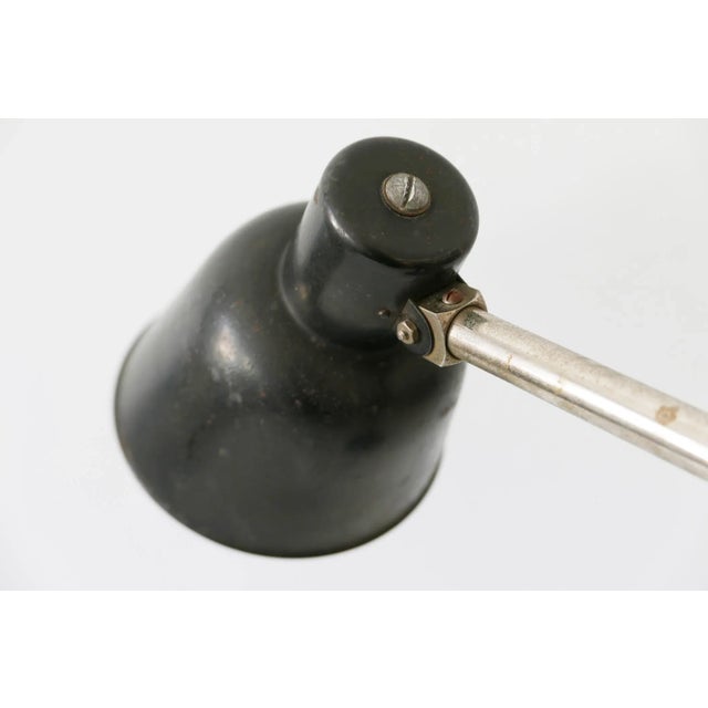 German Bauhaus Metal 2-Armed Table Lamp from Bünte und Remmler, 1920s For Sale - Image 13 of 18
