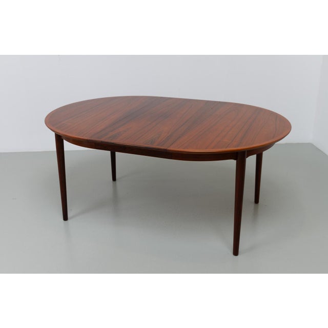 Wood Danish Modern Rosewood Extendable Dining Table by Arne Vodder for Sibast, 1950s For Sale - Image 7 of 18