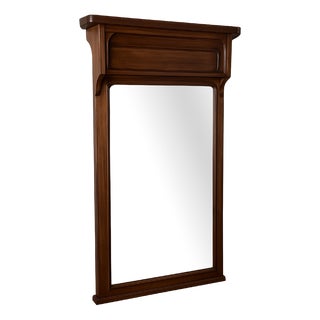 Art Nouveau Mahogany Trumeau Mirror, 1930s For Sale