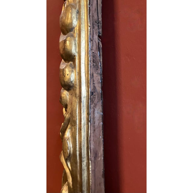 Italian Baroque Hand-Carved Gilded Wood Frame, 17th Century For Sale - Image 6 of 10