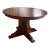 Round Oak Pedestal Dining Table For Sale