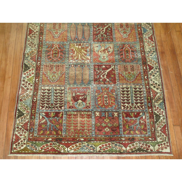 Early 20th Century Garden Box Persian Malayer Rug - 4'5" x 6'4" For Sale - Image 10 of 18