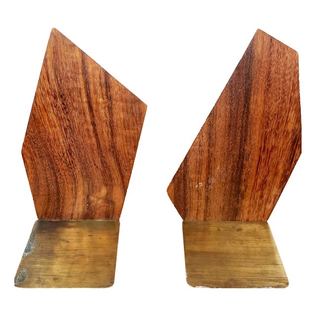 Mid-Century Modern Danish Bookends in Teak, 1960s, Set of 2 For Sale