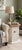1960s Vintage Mersman Hexagonal End Table / Accent Cabinet – Refinished Cream & Natural Wood For Sale - Image 5 of 6