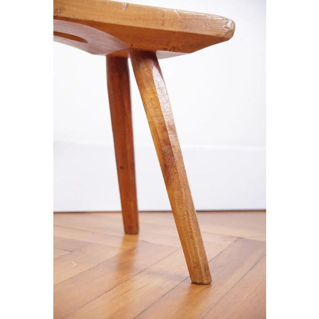 Vintage Czech Rustic Stool, 1940s For Sale - Image 13 of 16