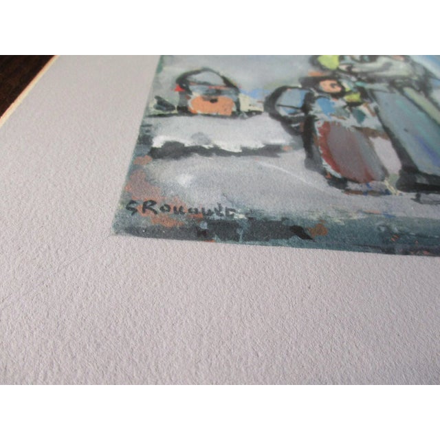 Mid-Century Modern Rouault Art Print by Daniel Jacomet Circa 1965 For Sale - Image 3 of 5