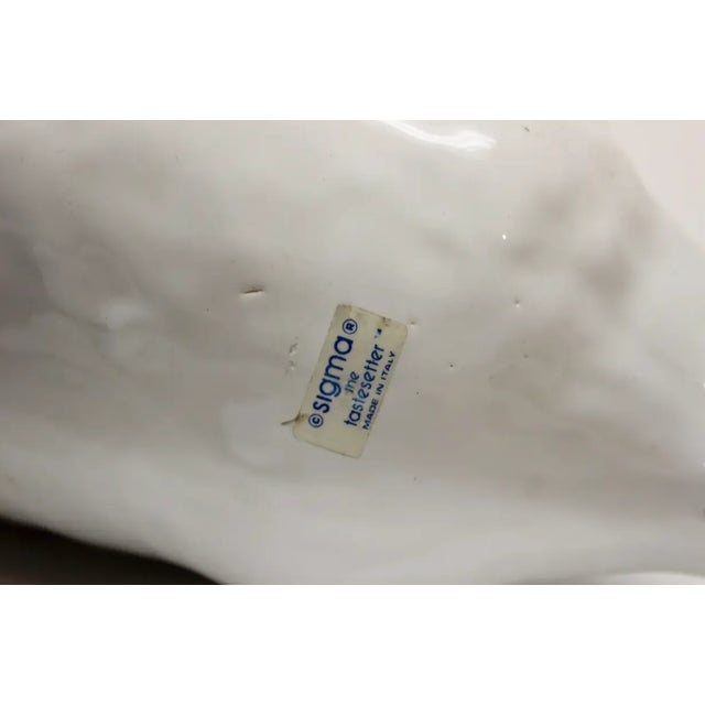 White Mid 20th Century Ceramic Italian Goose For Sale - Image 8 of 10