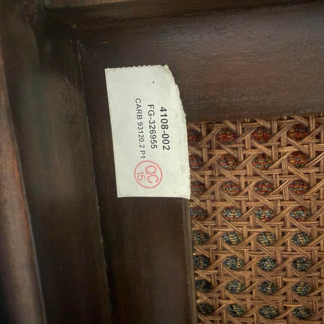 1980s Rare Botanical Maitland-Smith Brighton Pavilion Burnt Bamboo Armchair – Mid-Century Chinoiserie For Sale - Image 5 of 12