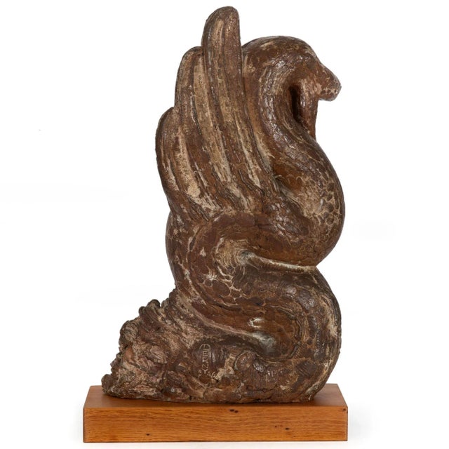 French Modernist Stoneware Sculpture “Serpent” (1946) by Marcel Derny For Sale - Image 6 of 18