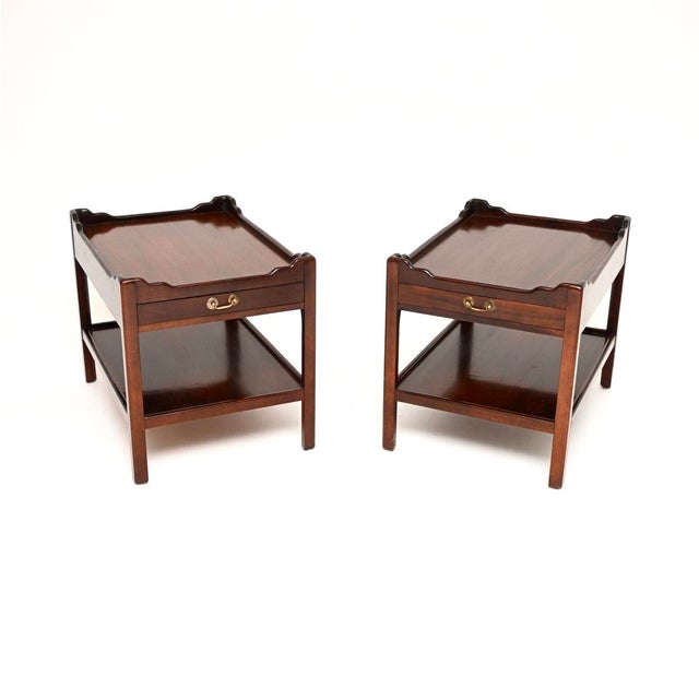 Antique Georgian Side Tables, 1950, Set of 2 For Sale - Image 11 of 11