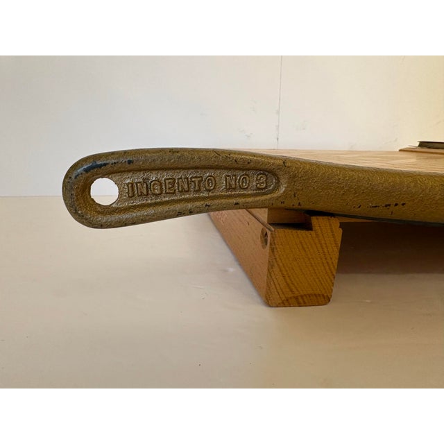 This number 3 vintage ingento paper cutter with the metal guillotine blade is definately one from the past, though it is...