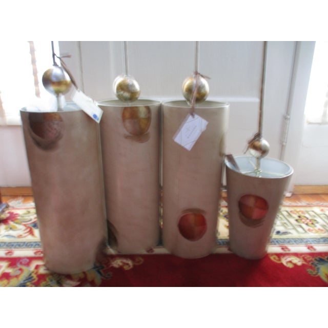 Flambeau Westend Compass Pendant Lamps by Paul Gruer - Set of 4 For Sale - Image 4 of 13