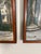 Wood 1990s Elegant European Italian Streets Wall Art Painting – Matching Framed Pair For Sale - Image 7 of 12