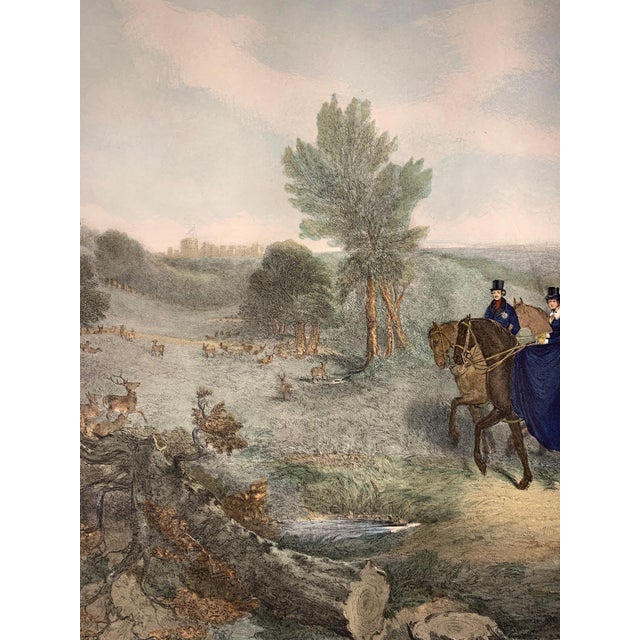 Paper Vintage English Engraving Print after Richard Barrett Davis / Engraved F Bromley For Sale - Image 7 of 11