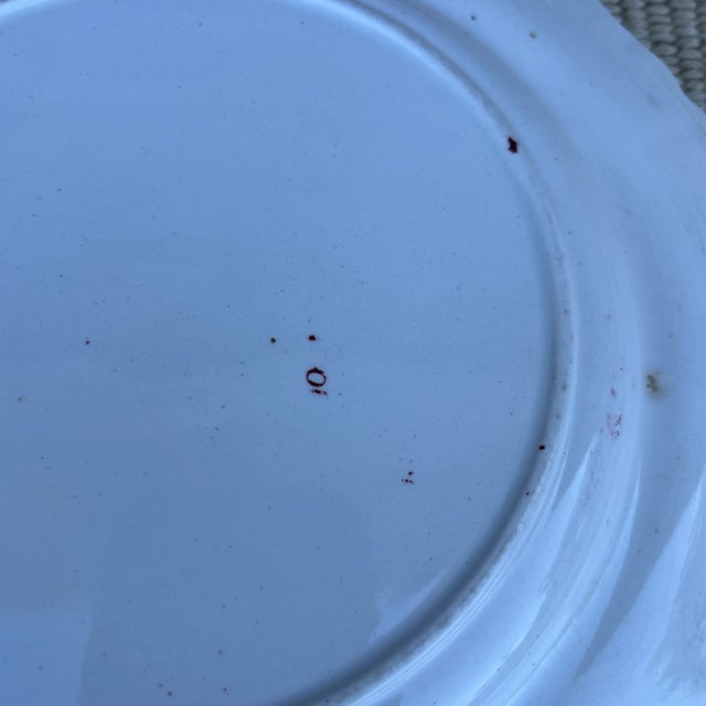 A Antique Staffordshire Red Transfer Decorated “Temple” Plate, Circa 1830's For Sale - Image 6 of 10