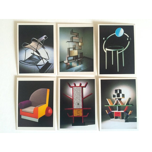 Vintage Memphis Milano Post Modern Designer Collector's Trading Cards Boxed Set For Sale - Image 5 of 12