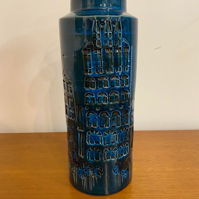 1960s Mid-Century Modern Italian Ceramic Vase For Sale - Image 4 of 11