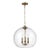 Sean Lavin By Visual Comfort Studio Lawler Orb Pendant in Burnished Brass For Sale