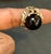 10 Carat Round Black Onyx Unisex Ring 14 Karat Yellow Gold Size 5.75 For Sale - Image 11 of 18