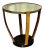 Artistic Oak Wine Barrel Table With Mirrored Top For Sale