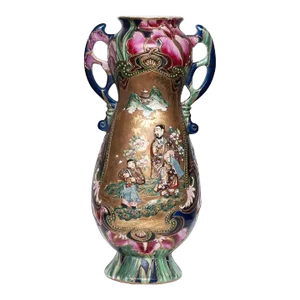 1850s XL Japanese Satsuma Vase