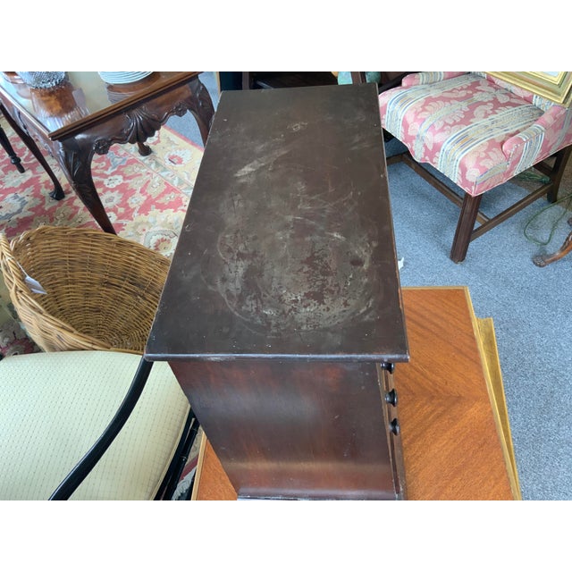 Wood 19th Century Mini Sloped Front Chest For Sale - Image 7 of 10