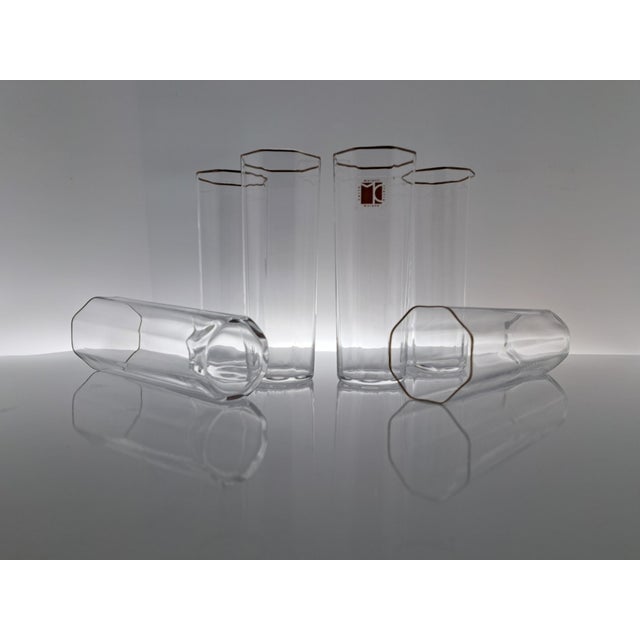 Metal Octagonal Glasses from Carlo Moretti, 1970s, Set of 6 For Sale - Image 7 of 10