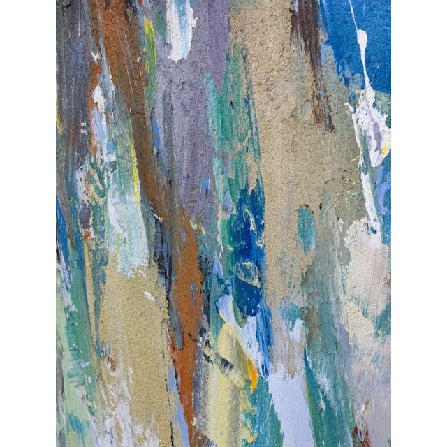 Wood Contemporary Abstract Original Oil Painting For Sale - Image 7 of 12