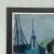 1950s Large Mid-Century Swedish Modernist Harbor Oil Painting by Dag Björn Hellsing For Sale - Image 4 of 11