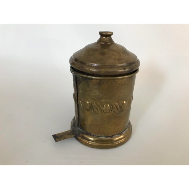 19th Century Turkish Brass Storage Container For Sale - Image 4 of 6
