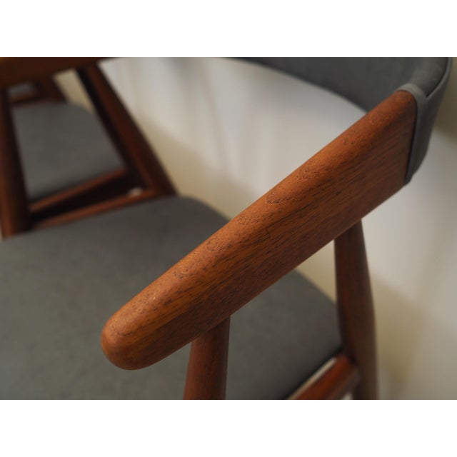 Vintage Danish Teak Chairs by Ejner Larsen & Aksel Bender Madsen, 1960s, Set of 4 For Sale - Image 15 of 18