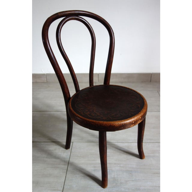 Antique Bentwood Children's Chair from Fischel, Early 20th Century For Sale - Image 13 of 13