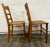 Late 20th Century Vintage Colonial Style Ladderback Cane Seat Dining Chairs - Pair For Sale - Image 5 of 6