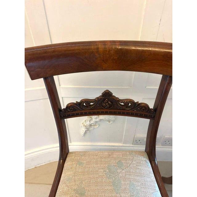 Antique Regency Rosewood Side Chairs, 1830s, Set of 2 For Sale - Image 9 of 14