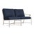 Brown Jordan Venetian Right Arm Loveseat, Dove frame with Fusion Neptune fabric For Sale - Image 12 of 12